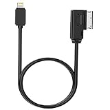 Lulandy 2019 Upgrade Version Benz Phone Charge Cable Benz Car Audio Cord AMI MMI AUX Media Adapter Quickly Charging Cord Compatible with iPXs Max XR X 8 7 Phone for Mercedes Benz(Audio+Charge+3.3ft)