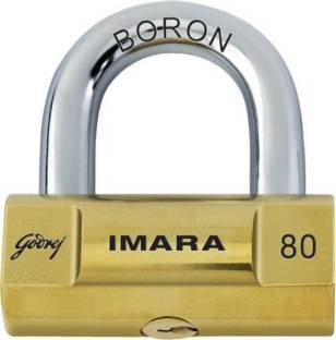 Godrej Imara 6248 Brass Padlock Set (Brass, 4-Pieces)