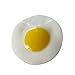 Giveme5 Pack of 3 Cute Simulation Fried Eggs Pancake Children Playing Toy Teaching Props Artificial Fake Food Decoration Kitchen Toy Random Color
