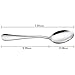 Dinner Spoons, MCIRCO Stainless Steel 8-piece Large Serving Spoon Set Table Spoon Set