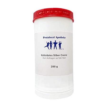 Kolloidales Silber Creme (200 g) aus Apotheken-Herstellung - hochwertige Qualität - bewährte Originalrezeptur Silbercreme Pes
