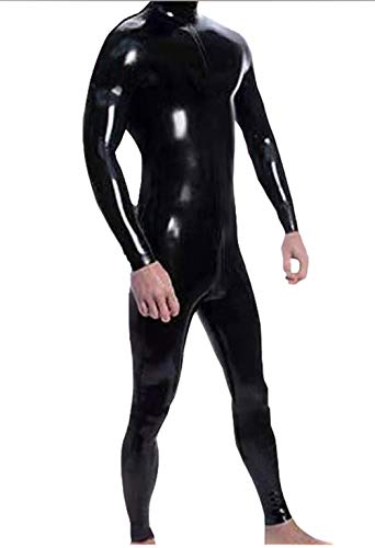 black skin tight jumpsuit