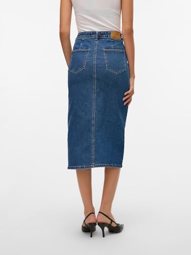 VMVERI HR Calf Denim Skirt GA NOOS