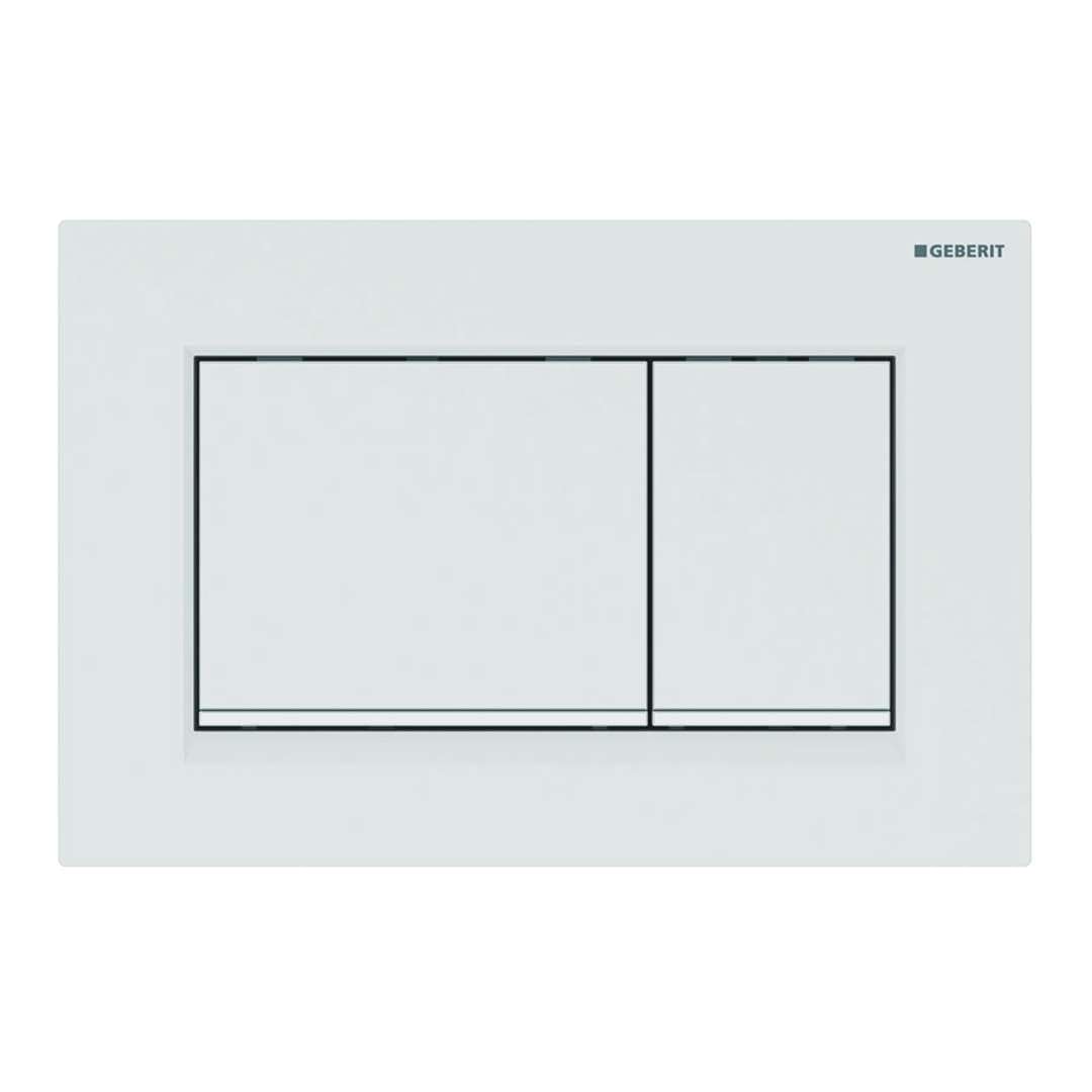 Geberit Sigma30 115.883.11.1 Flushing Plate 2 Quantity White Matt 115883111