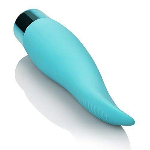 Flicker Silicone Vibrator Waterproof Blue - Thumbnail 2