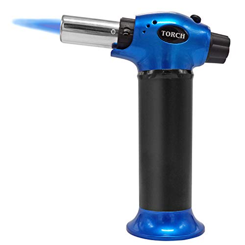 7TECH Culinary Butane Torch Refillable With Butane Valve Blow Torch For Baking,Creme Brulee, Meat, Seafood (Butane not included) - Thumbnail 6