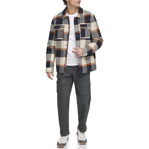 Levi's Men's Classic Plaid Shirt Jacket, Skater Plaid, Small