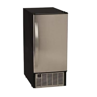 EdgeStar IB450SS 15 Inch Wide Undercounter Clear Ice Maker 50 Lb