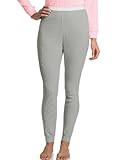 Hanes Women's X-Temp Thermal Underwear Bottoms, Heather Grey, Small