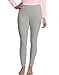 Hanes Women's X-Temp Thermal Underwear Bottoms, Heather Grey, Large