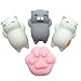 YunTop 4PCS Kawaii Squishy Toys Cute Cats And Paw, Mini Animal Seals Healing Toys Squishy Stress Reliever Toy for Kids Adults