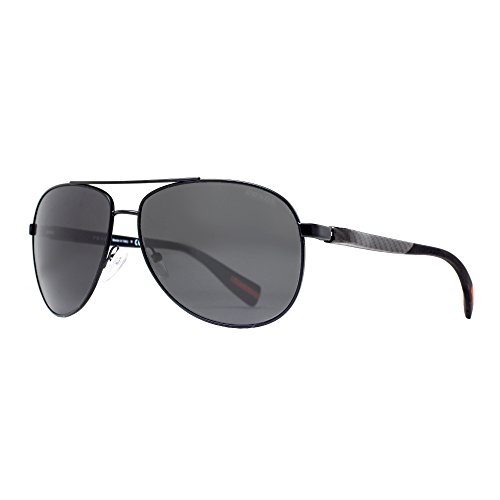 Prada Sport Sunglasses - PS51OS / Frame: Black Demi Shiny Lens: Grey Blue Gradient Prada Sport Sunglasses - PS51OS / Frame: Black Demi Shiny Lens: Grey Blue Gradient