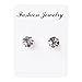 YDZN 1 Pair Weight Loss Earrings Healthy Stimulating Acupoints Stud Magnetic Therapy Products (Transparent)