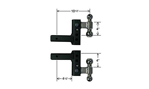 Andersen Manufacturing 3290 - 4" Drop EZ Adjust Hitch with 2" x 2-5/16" Combo Ball