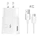 nhndjy Samsung Fast Charger, Samsung Galaxy s7 Charger For Samsung S7 S7 Edge S6 S6 Edge Note5 LG G3 G4,Galaxy Charger Samsung Adaptive Fast Charger Micro USB 2.0 Cable Kit(Fast Wall Charger+Micro Cab