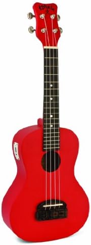 Kohala KT-CTRD Tiki Concert Ukulele with Tuner, Red