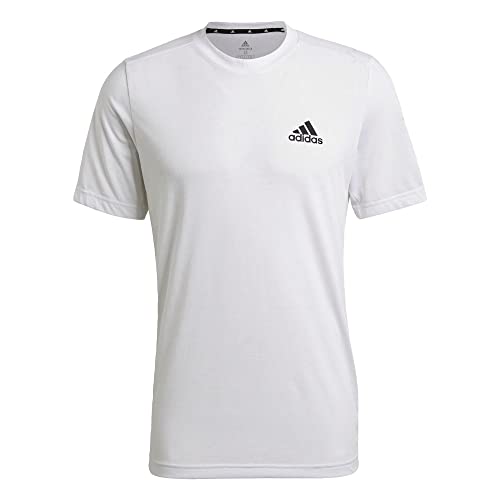 adidas mens FR Tee White/Black Small