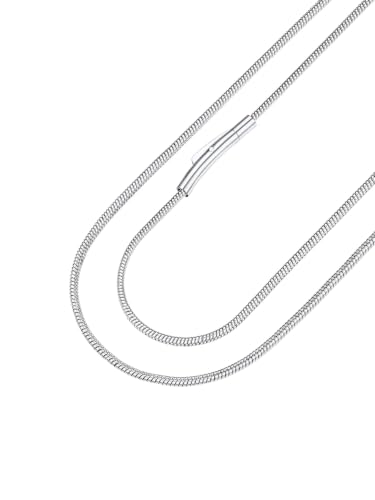 PROSTEEL Chains Jewelry Pendant Chain Silver Plated Necklace Neckless Chain Minimalist Simple Chains For Jewelry Making at Amazon