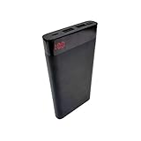 HALO Powersmart 10 Portable Charger 10,000mAh - High Speed Power Bank with 2 USB Ports and Micro USB Charging Cable - External Battery Charger Pack