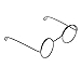Dovewill Round Frame Eyeglasses FOR 1/6 Scale Blythe Dolls Charms Fashion Accessory Black