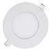 xtf2015 Super Bright Ultra-thin LED Panel Light Ceiling Lamps Recessed Light Fixture Kit with Led Driver-6W Round, Warm White, 4.7" Diameter