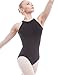 Dance Favourite Flower Printed Mesh Cotton Ballet Leotards For Girls Gymnastics and Women,AM01B15