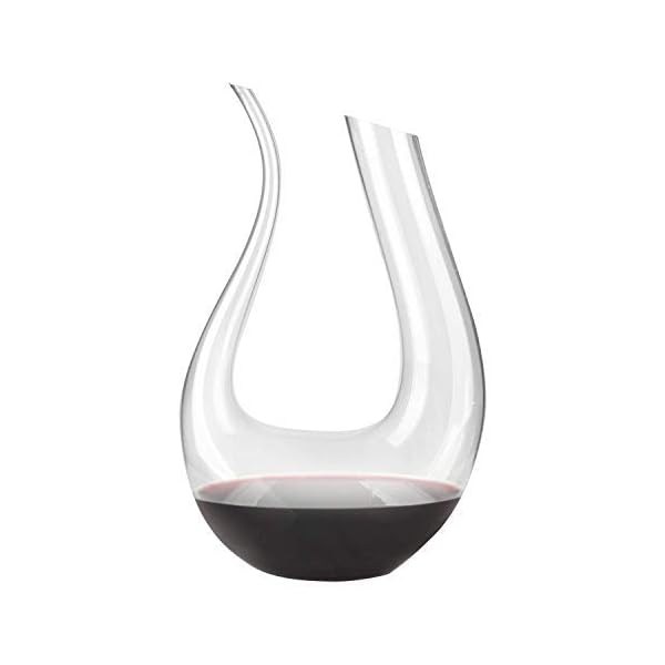Carafe à Vin Décanteur 1800 Ml Avec Fond Iceberg - Aérateur Intégré En Verre Cristal - Pour Vins Rouges