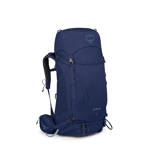 Osprey Kyte Womens Backpacking Pack, 48L Medium/Large, Serenity Blue