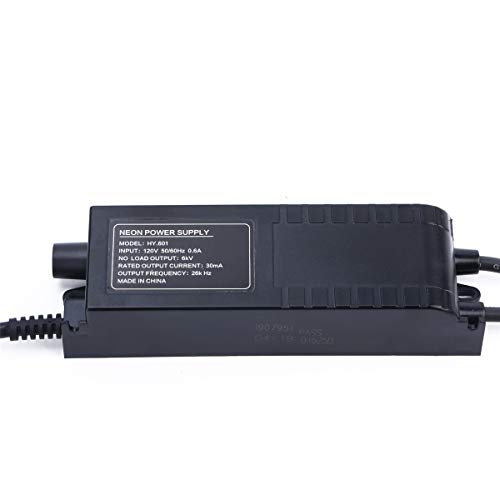 Brand New 6KV 6000V Neon Sign Power Supply Neon Light Electronic Transformer Beer Bar Neon Signs Neon Lights Power 120V AC 50/60Hz(Brightness Dimmer Knob)