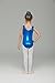 Mdnmd Girls' Gymnastics Tank Leotard with Two Streamline Pattern (Tag 150 - Age 12 - 14 ( CL ), Royal Blue)