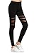SweatyRocks Women's Long Mesh Sports Workout Tights Gym Yoga Leggings