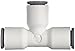 Legris 6304 62 00WP2 LIQUIfit Push-to-Connect Fitting, Union Tee, 1/2