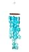 Bellaa 20744 Wind Chimes Outdoor, Garden Decorations, Musical, Indoor/Outside Windchimes, Beach, Ocean Breeze, Gifts for Mom, Gift for All Occasions, Capiz Sea Glass Shells Wood Turquoise Blue