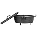 Winterial Cast Iron Camping Dutch Oven Cookware, Durable Cooking Set, Black