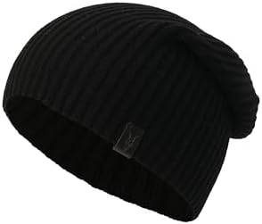 All Saints Mixed Stitch Beanie Hat- Black AllSaints Thermal Stitch Knit Beanie Hat Black (O/S) | eBay main image 2
