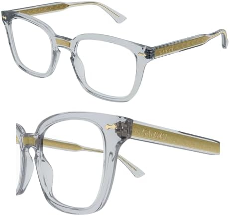 Gucci Square/Rectangle Optical Frames Blue Eyewear Made In Italy