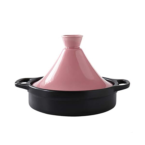 WJXBoos Ceramic Casserole Steamer Braiser Pan Healthy Saucepan Earthen Pot for Braising Slow