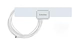 Sobetter TV Antenna 35 Mile Range HDTV Indoor Antenna Premium Materials for High Reception Performance Free Antenna Indoor Digital TV Antenna for TV with 9.8ft Coax Cable - White