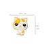 MORCART 6pcs Cat Magnets for Refrigerator, Cute Fridge Magnets for Kitchen Locker Whiteboard Office Menu Message Board