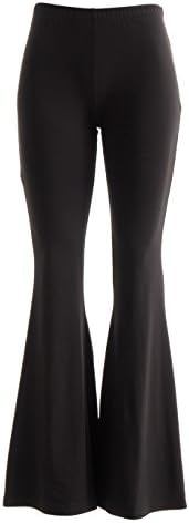 Women's Fashion Boho Print & Solid Comfy Stretchy Bell Bottom Flare Palazzo Pants