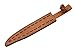 SZCO Supplies 15.5-Inch Rifleman’s Bowie Knife with Carbon Steel Blade, Bone Handle, and Leather Sheath – Hunting, Camping, and Outdoor Survival Knife