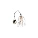 Strike King MK-74 Mini-KingSpinnerbait, 1/8 -Ounce, Slr Head Clear/Slr/Red Skt