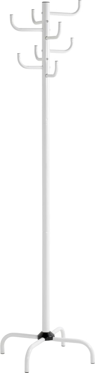 HAKU Hall-Tree White, Metal - Dim.: H 180 cm X Ø 37 cm, Style: Modern