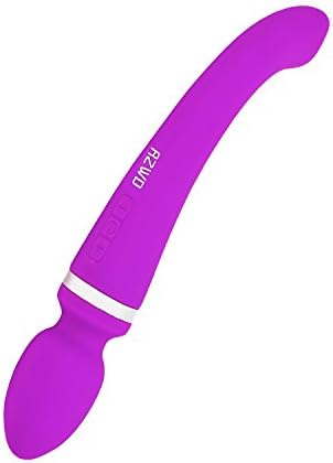 Cordless HandHeld Wand Massager - Double-Headed Use and Multi-Speed - USB Charging 100% Waterproof - Personal Massager (purple-2)