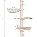 Pedy Cat Activity Tree with Scratching Post, Sisal Kitten Cat Trees and Towers, Cat Condo Furniture and Cat Tree House Attach to Wall Great for Little Cat, 3 Floors