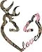 Buck & Doe Deer Heart Browning Car Truck SUV Window Sticker Decal