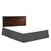 Nestl Dark Gray Full Bed Skirt - Full Size Bed Skirt 14 Inch Drop - Brushed Microfiber Bed Skirts - Hotel Quality Pleated Bed Skirt - Shrinkage & Fade Resistant