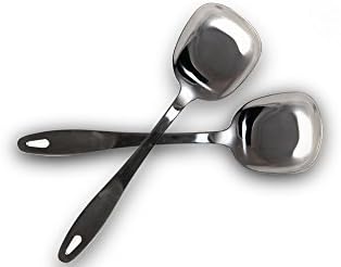 Home Fires - Stainless Steel Kitchen Serving Set (2 - Squared Serving Spoons)