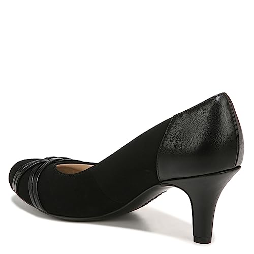 LifeStride Women's Pascal Dress Pump, Black, 7 W US