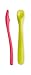 Spuni - First Baby Spoon for 4 Months Onwards, Neon Green and Playful Pink, 2 Pack